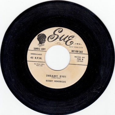 BOBBY HENDRICKS & GROUP ~ Dreamy Eyes*VG+45 !