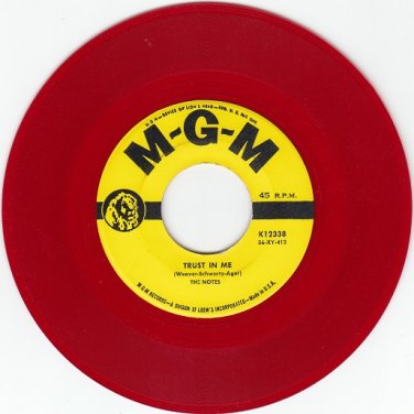 NOTES ~ Trust In Me*VG*45*RARE RED WAX !