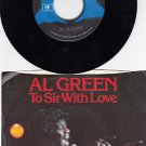 AL GREEN ~ To Sir With Love*Mint-Picture Sleeve w/45 !