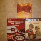 HERSHEYS CHOCOLATE ~ 3 Rare Hard Cover Books !