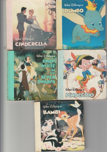 5 ORIGINAL DISNEY MINI BOARDBACK BOOKS  ~ Cinderalla+ !
