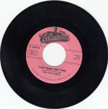 FIVE DISCS ~ That Was The Time*Mint-45 !