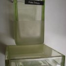 METTE DITMER ~ Frosted Crystal Light Green Bath Set !