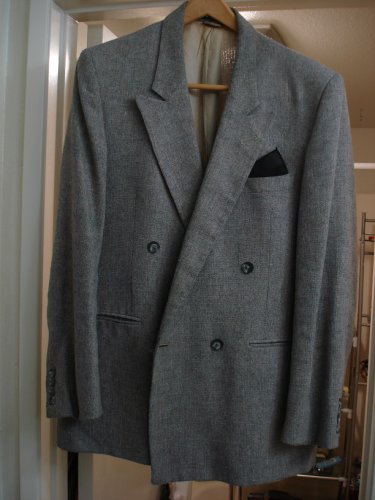 MEN'S SHARP DOUBLED BREASTED  SPORTS COAT ~ LIKE NEW 42R !
