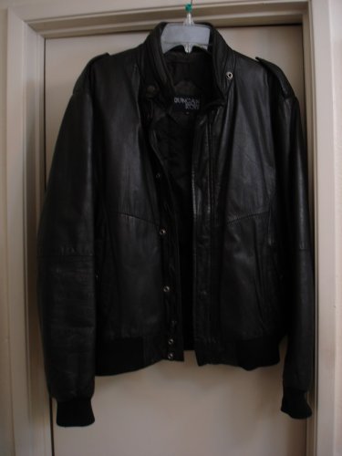 MEN'S / TEEN'S KOOL DUNCAN ROW BLACK LEATHER JACKET !