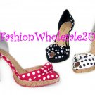 HW "Country Girl" High Heel Womens Shoes Wholesale (18 Pair) - WHITE