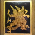 AMAZING!! GOLD LEAF ON TEAK /ORIGINAL THAI ART