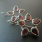 Garnet flower earrings (SJ007)