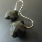 Black Spinel teddy earrings (SJ020)