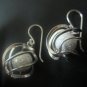 Spiral diamond-dot earrings (SJ027)