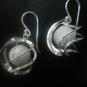 Spiral diamond-dot earrings (SJ027)