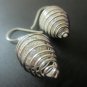 Spiral cocoon style earrings (SJ061)