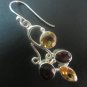 Garnet & Citrine dangle earrings (SJ069)
