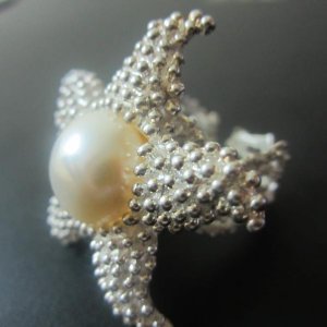 Starfish natural pearl ring (SJ081)