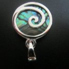 Abalone shell circle pendant (SJ129)