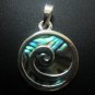 Abalone shell circle pendant (SJ129)