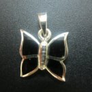 Black Onyx mini-butterfly pendant (SJ132)