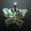 Abalone shell butterfly pendant (SJ137)