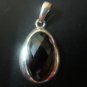 Black Spinel oval faceted pendant (SJ108)