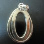 Black Spinel oval faceted pendant (SJ108)