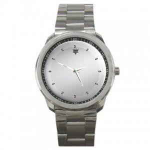 Remo Powerstroke 3 Smooth White No Stripe Bass Drum Head Style Sport Metal Watch