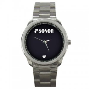 Sonor Bass Drum Front Head Style Sport Metal Watch