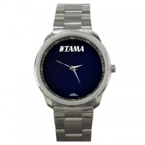 Tama Resonant Bass Drum Head Style Sport Metal Watch