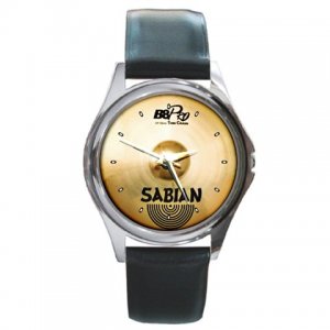 Sabian B8 Pro Thin Crash Cymbal Style Round Metal Watch