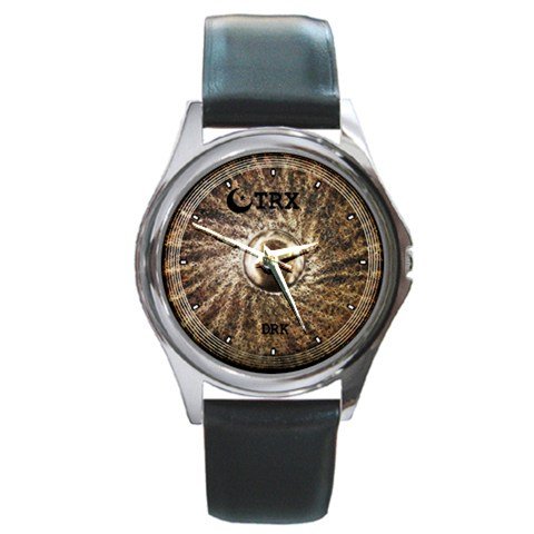 TRX DRK Crash Cymbal Style Round Metal Watch