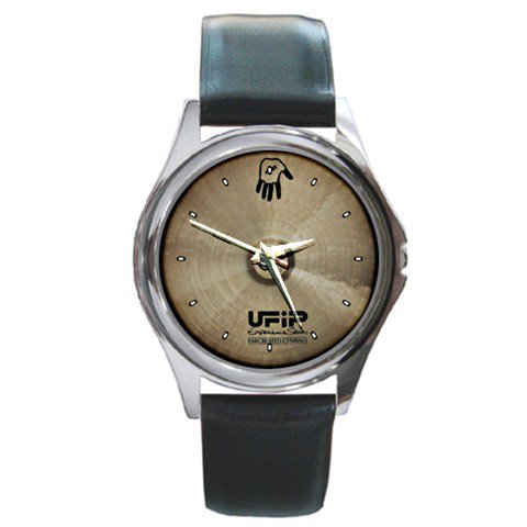 UFIP The Experience Series 16inch Hand Cymbal Style Round Metal Watch