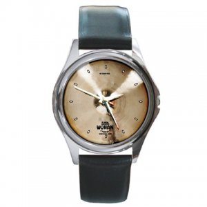 Wuhan Traditional Crash Ride Cymbal Style Round Metal Watch