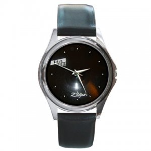Zildjian Pitch Black Cymbal Style Round Metal Watch
