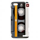 HTC One V Hardshell Case Yellow Cassette Style