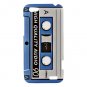 HTC One V Hardshell Case Blue Cassette Style