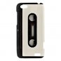 HTC One V Hardshell Case White Cassette Style