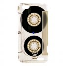 HTC One V Hardshell Case Clear Cassette Style