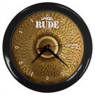 Paiste Rude 19inch Thin Crash Cymbal Style Black Wall Clock