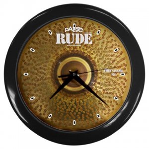 Paiste Rude 19inch Thin Crash Cymbal Style Black Wall Clock