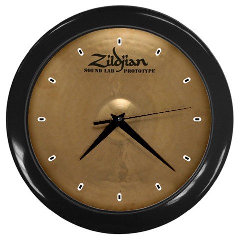 Zildjian K Constantinople Prototype 17inch Crash Cymbal Style Black Wall Clock