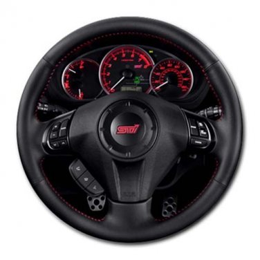 2013 Subaru Impreza WRX STI 4 Door Man WRX STI Steering Wheel Round Mousepad