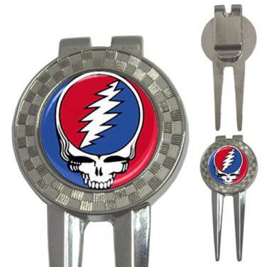 Grateful Dead - Steal Your Face-3-in-1 Golf Divot Repair Tool/Ball Mark/Money Clip