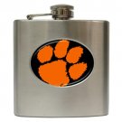 Clemson Tigers Stainless Steel Hip Flask (6oz) Alcohol Whiskey Liquor Wine