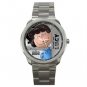 Lucy Snoopy Silver Tone Sport Metal Watch for men women Unisex