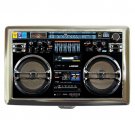 Boombox Radio Lasonic Retro Silver Chrome Cigarette Money Case