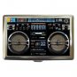 Boombox Radio Lasonic Retro Silver Chrome Cigarette Money Case