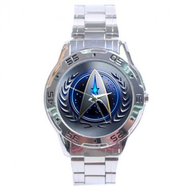 STAR TREK BADGE Stainless Steel Analogue Watch Gift
