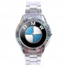 BMW Logo Design Stainless Steel Analogue Unisex Watch