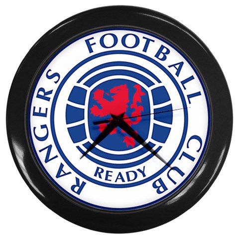 GLASGOW RANGERS FC Black Wall Clock
