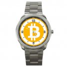 Bitcoin Crypto Sport Metal Watch