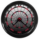 Harley Davidson Biker To The Bone Dartboard Black Wall Clock